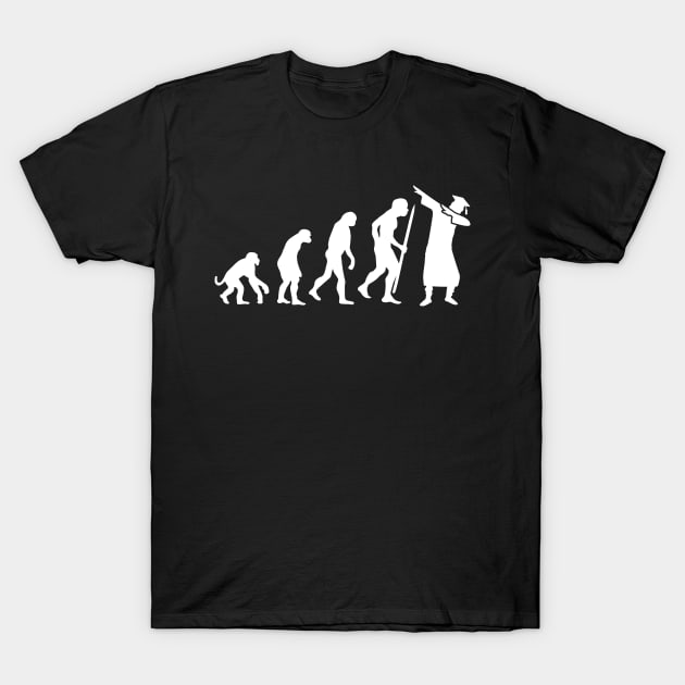 Evolution dab dabbing graduation college student T-Shirt by LaundryFactory